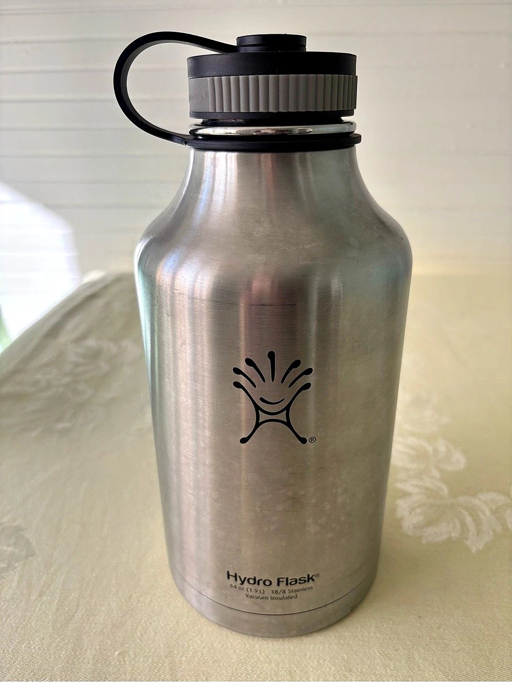 Hydro Flask 64 oz Wide Mouth Growler Silver